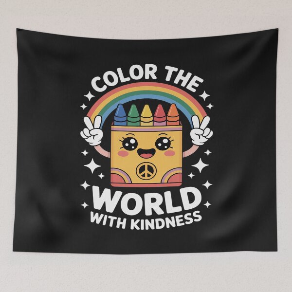 Item preview, Color The World With Kindness Crayon Mental Health Awareness designed and sold by LegendsArt75.