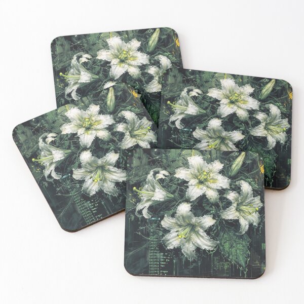 Item preview, Digital Petals in Cybernetic Bloom designed and sold by Insomnia Art Designs.
