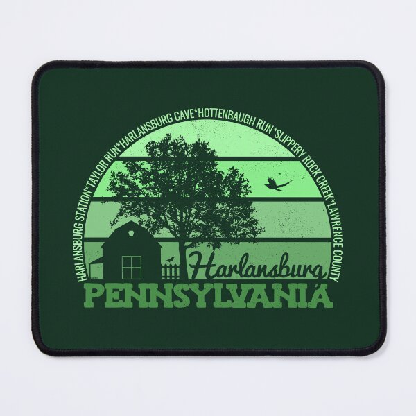 Item preview, Harlansburg Pennsylvania Sunset Retro Vintage Local Pride Logo designed and sold by CRHPOD20.