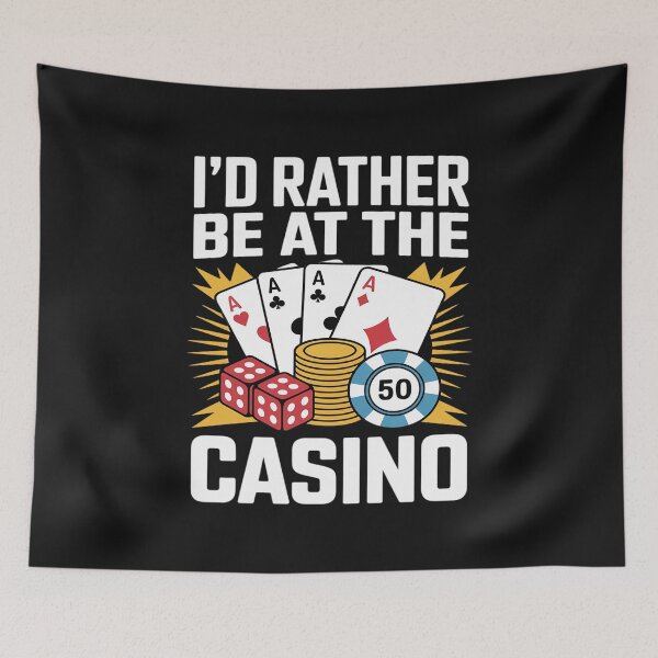 Item preview, Cool Casino Lover Casino Gambling Gambler I'd Rather Be At The Casino designed and sold by LegendsArt75.