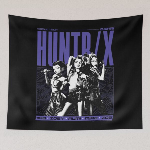 Item preview, Kpop Demon Hunters World Tour Huntrix Poster  designed and sold by enamalbjerdekx.