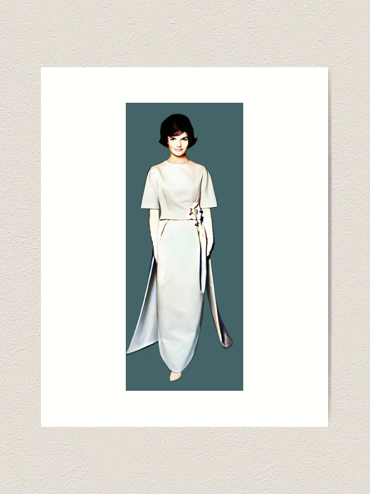 Jacqueline Bouvier Kennedy Inauguration Gala dress" Art Print for Sale by  CMooreWorx | Redbubble