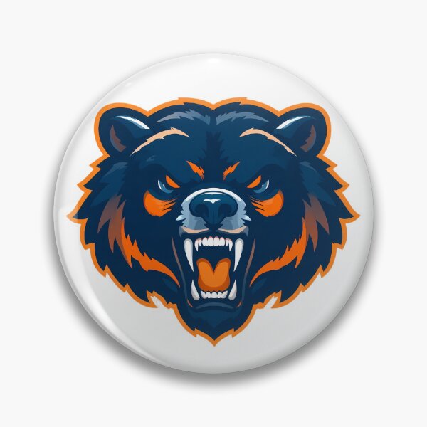 Item preview, Orange Blue Illustrations Iconic Sports Bears Mascots Design designed and sold by ART ATTACK ZONE.