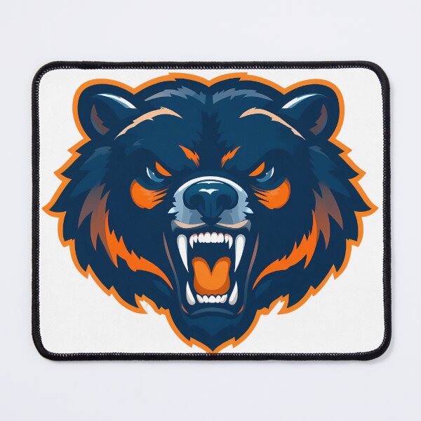 Item preview, Orange Blue Illustrations Iconic Sports Bears Mascots Design designed and sold by ART ATTACK ZONE.