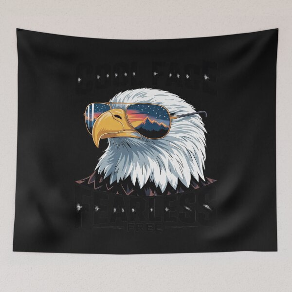 Item preview, cool face bald eagle designed and sold by JessicaWalshdf.