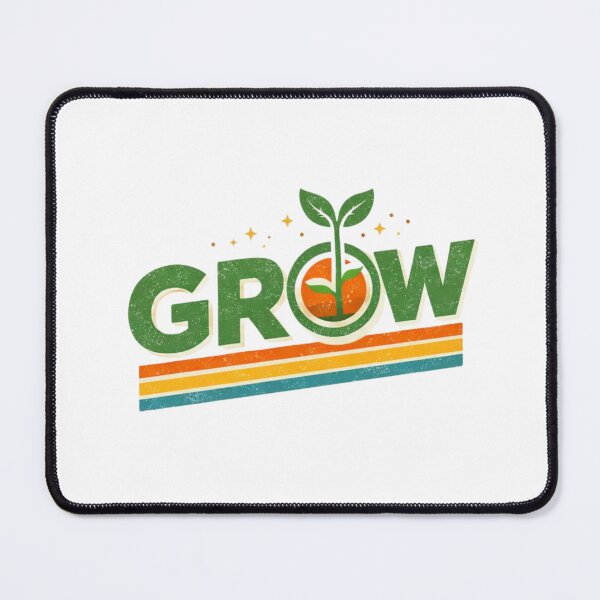 Item preview, GROW T-Shirt – Simple Motivational Typography for Growth Mindset designed and sold by gurugotro.