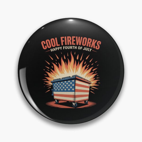 Item preview, Cool Fireworks Happy Fourth Of July Funny Dumpster Fire designed and sold by JessicaWalshdf.