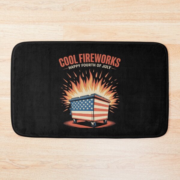Item preview, Cool Fireworks Happy Fourth Of July Funny Dumpster Fire designed and sold by JessicaWalshdf.