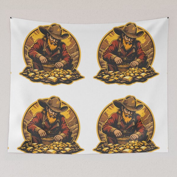 Item preview, Gold Miner Iconic Sports Helmets Mascots Design Money designed and sold by ART ATTACK ZONE.