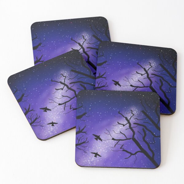 Item preview, Birds flying in a Purple Night Sky -  Winter designed and sold by Juzzy72.
