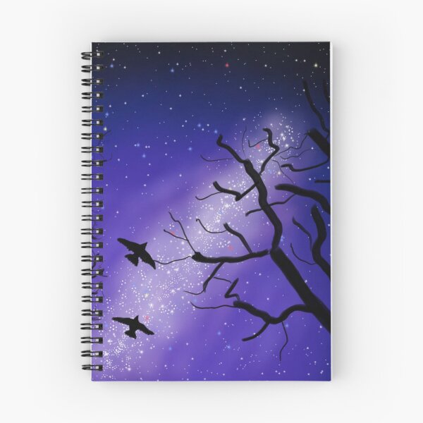 Item preview, Birds flying in a Purple Night Sky -  Winter designed and sold by Juzzy72.