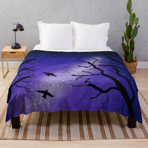 Item preview, Birds flying in a Purple Night Sky - Winter designed and sold by Juzzy72.