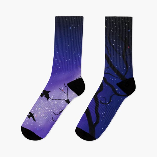 Item preview, Birds flying in a Purple Night Sky -  Winter designed and sold by Juzzy72.
