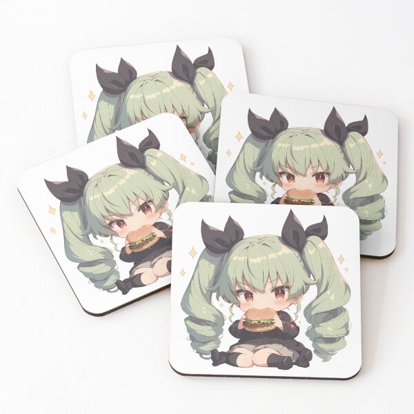 Artikelvorschau, Anchovy Girls Und Panzer Anime Chibi Kawaii Burger Cute Waifu Sparkle Bite entworfen und verkauft von mildaclairmo.