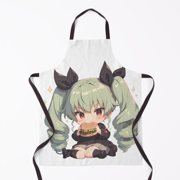 Artikelvorschau, Anchovy Girls Und Panzer Anime Chibi Kawaii Burger Cute Waifu Sparkle Bite entworfen und verkauft von mildaclairmo.