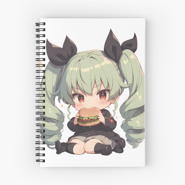 Item preview, Anchovy Girls Und Panzer Anime Chibi Kawaii Burger Cute Waifu Sparkle Bite designed and sold by mildaclairmo.