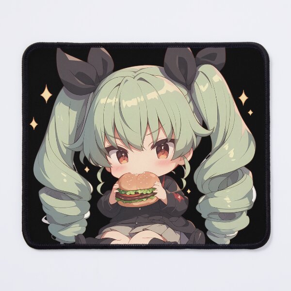 Item preview, Anchovy Girls Und Panzer Anime Chibi Kawaii Burger Cute Waifu Sparkle Bite designed and sold by mildaclairmo.