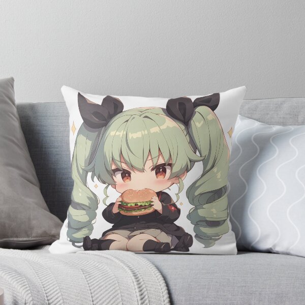 Artikelvorschau, Anchovy Girls Und Panzer Anime Chibi Kawaii Burger Cute Waifu Sparkle Bite entworfen und verkauft von mildaclairmo.