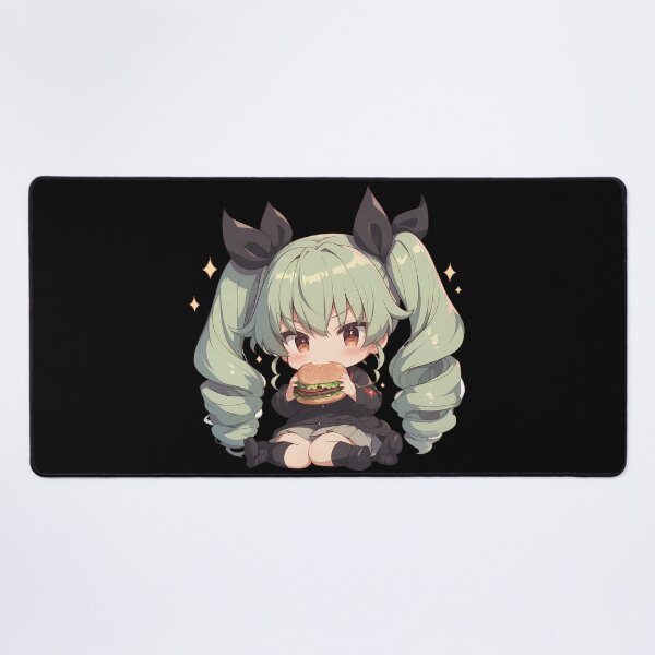 Artikelvorschau, Anchovy Girls Und Panzer Anime Chibi Kawaii Burger Cute Waifu Sparkle Bite entworfen und verkauft von mildaclairmo.