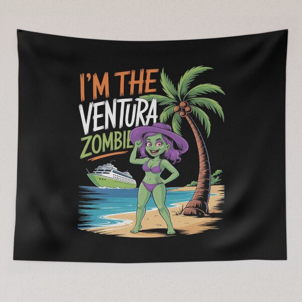 Item preview, I'm The Ventura Zombie Tropical Beach Cruise Halloween Day designed and sold by Slwankol.