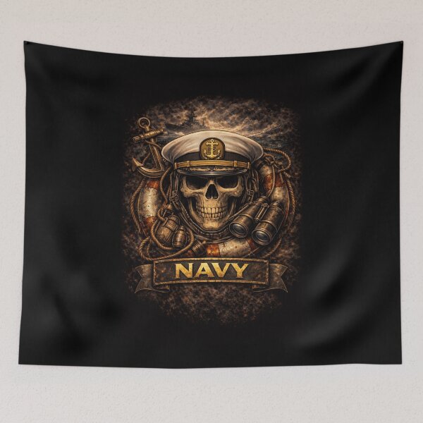 Item preview, SVT Navy Skull | Military Sea Service & First Responder Support Tribute Art designed and sold by SEVERTREND APPAREL .