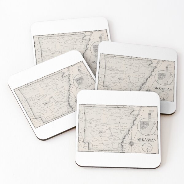 Item preview, Vintage Arkansas Map designed and sold by Marla, Plain & Small.