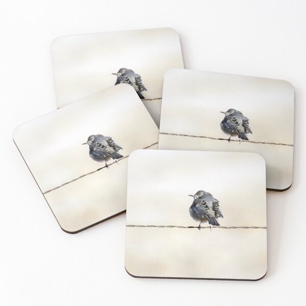 Item preview, Northern Mockingbird on a Wire designed and sold by CarolM.