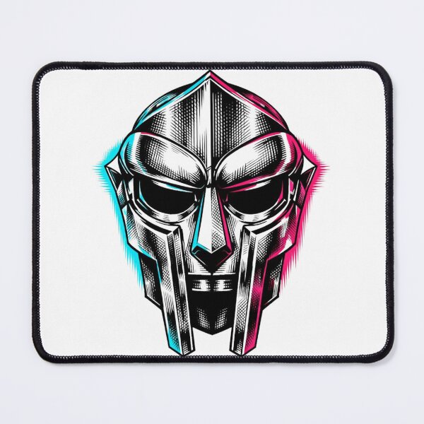 Item preview, MF DOOM Mask Glitch 3D Anaglyph Retro Hip Hop Art designed and sold by ClucasKe12.