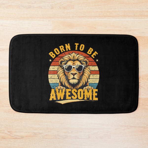 Item preview, Born To Be Awesome Lion Vintage Sunset Retro Lion designed and sold by pfanodlnazb.