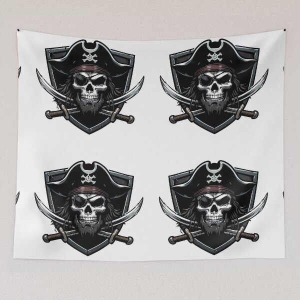 Item preview, Swords Pirates Illustrations Iconic Sports Helmets Mascots Design designed and sold by ART ATTACK ZONE.
