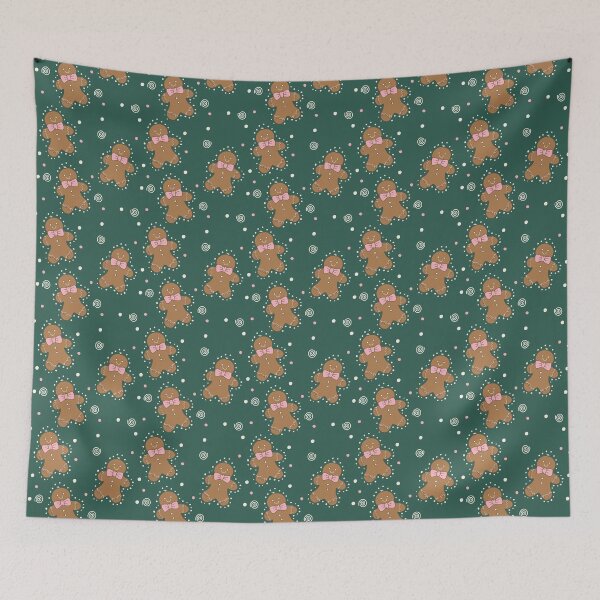 Item preview, Cute Gingerbread Cookies & Bows Seamless Pattern designed and sold by thank you.