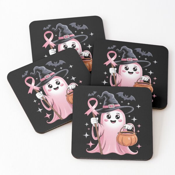 Item preview, in October We Wear Pink Boo Ghost Breast Cancer Awareness designed and sold by Slwankol.