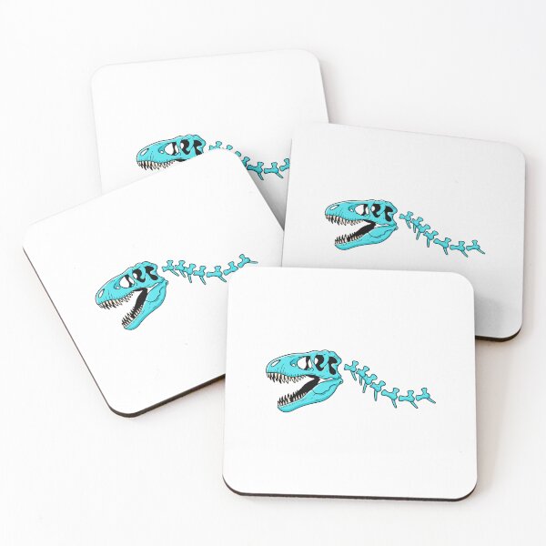 Item preview, Neon Dinosaur Skeleton Illustration designed and sold by Horrify.