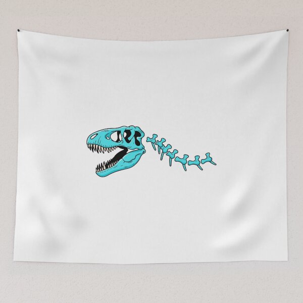 Item preview, Neon Dinosaur Skeleton Illustration designed and sold by Horrify.