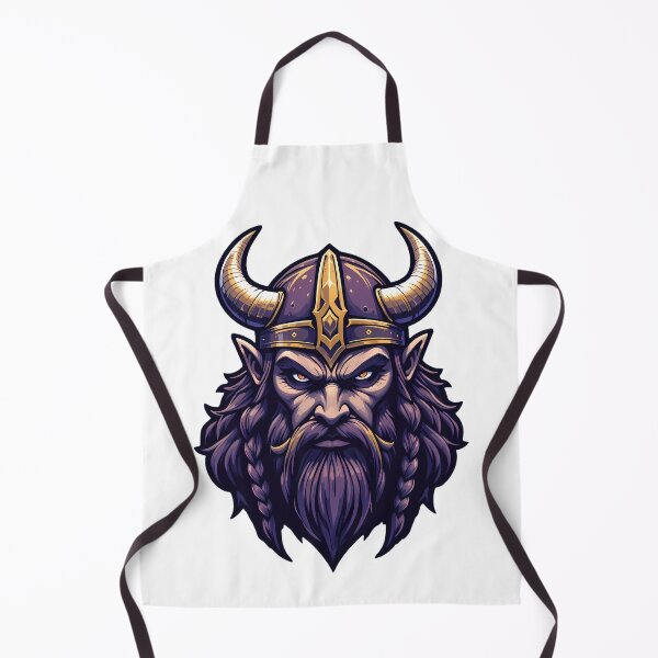 Item preview, Viking Gold Purple Iconic Sports Helmets Mascots Design designed and sold by ART ATTACK ZONE.