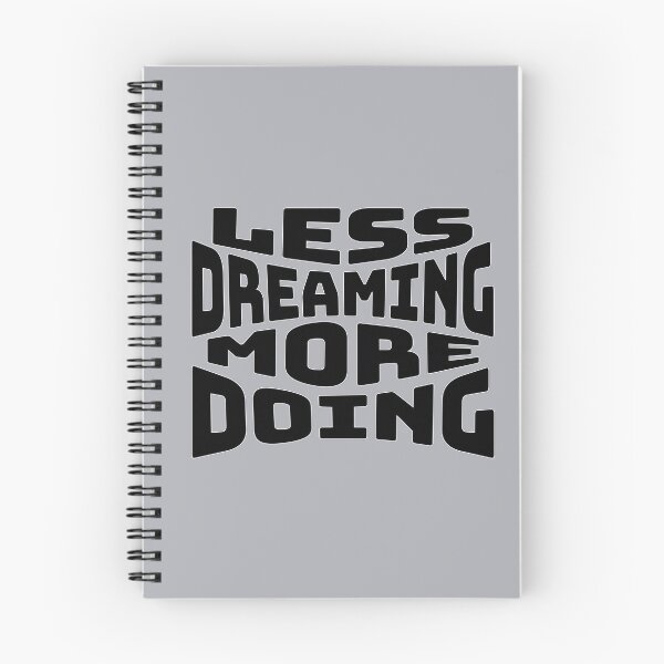 Item preview, Less Dreaming More Doing Gym Motivation Discipline Quote designed and sold by FFPrints.