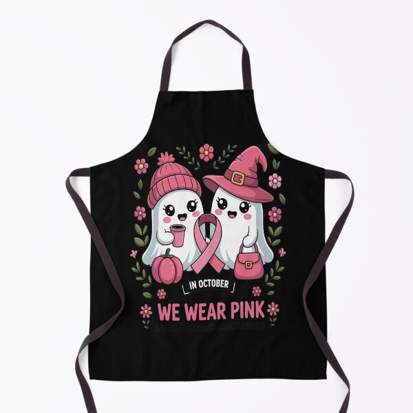 Item preview, in October We Wear Pink Cute Ghost Breast Cancer Awareness designed and sold by Slwankol.