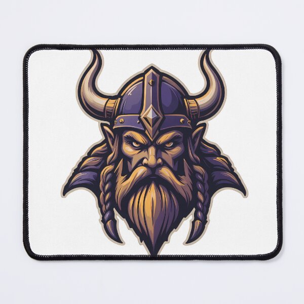 Item preview, Gold Viking Power Iconic Sports Helmets Mascots Design designed and sold by ART ATTACK ZONE.