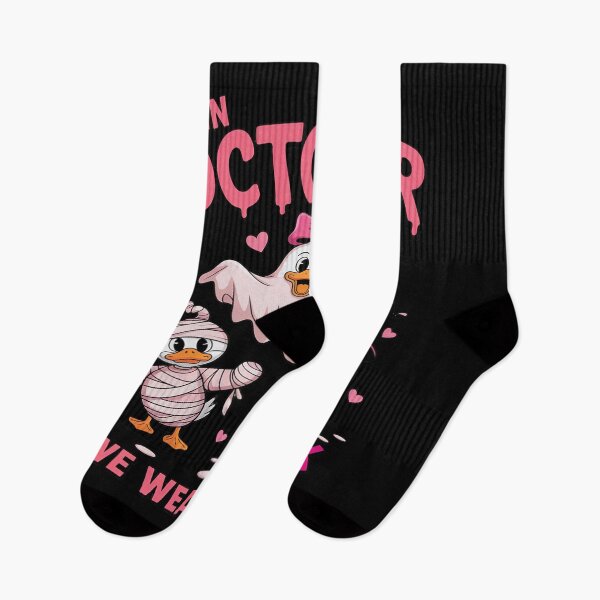 Item preview, in October We Wear Pink Ghost Goose Breast Cancer Awareness designed and sold by Slwankol.