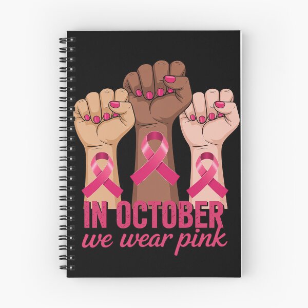Item preview, in October We Wear Pink Raised Fists Breast Cancer Awareness designed and sold by Slwankol.