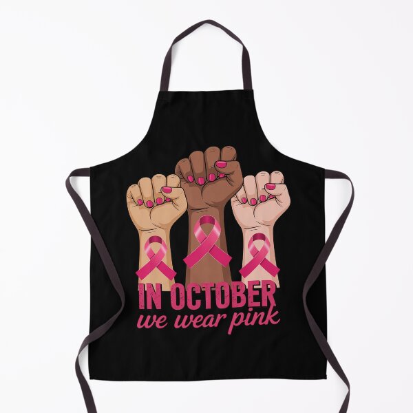 Item preview, in October We Wear Pink Raised Fists Breast Cancer Awareness designed and sold by Slwankol.