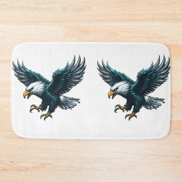 Item preview, Eagles Green Yellow Sports White Helmets Mascots Design designed and sold by ART ATTACK ZONE.