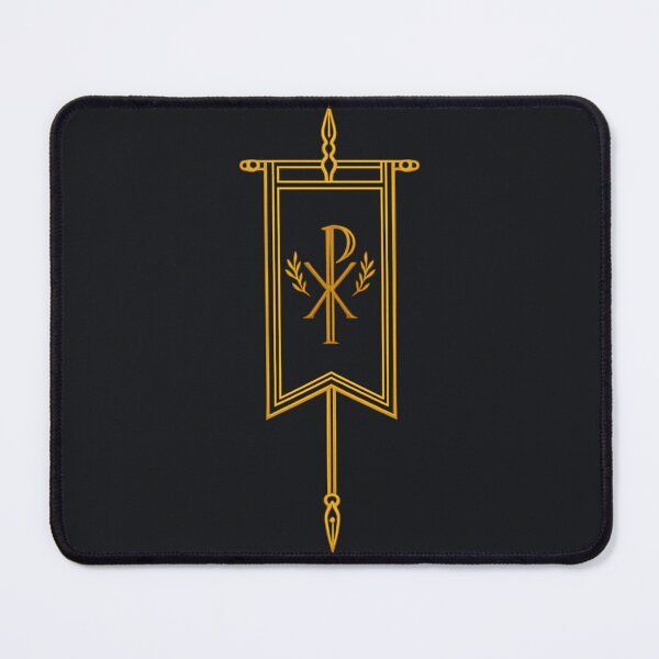 Item preview, Chi-Rho Vexillum — Minimal Roman Standard (Antique Gold) designed and sold by Sanctum Icons.