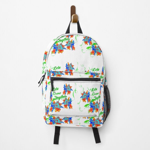 Item preview, bright flowers lets grow together text designed and sold by yungrichmerch.