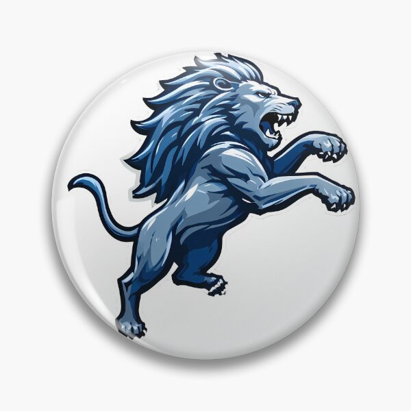 Item preview, Lions Blues Iconic Sports Helmets Mascots Design Lion designed and sold by ART ATTACK ZONE.