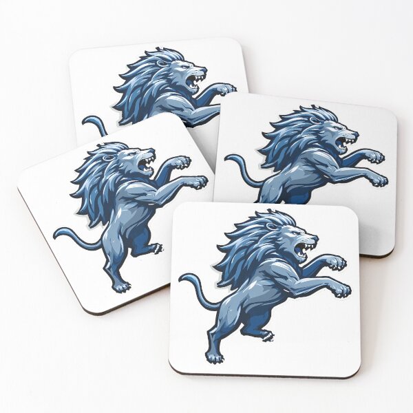 Item preview, Lions Blues Iconic Sports Helmets Mascots Design Lion designed and sold by ART ATTACK ZONE.