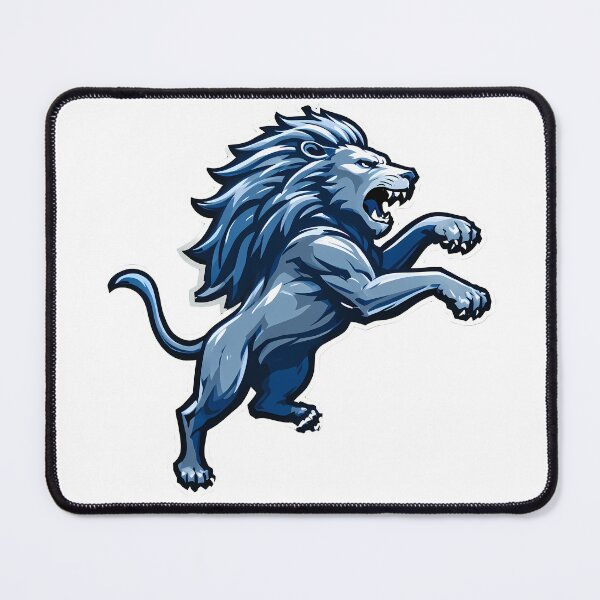 Item preview, Lions Blues Iconic Sports Helmets Mascots Design Lion designed and sold by ART ATTACK ZONE.