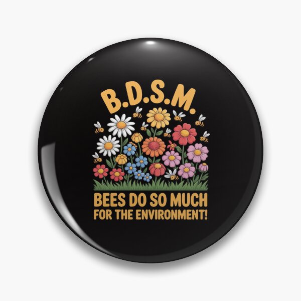 Item preview, B D S M Bees Do So Much For The Environment Flower Bee designed and sold by portcrysral.
