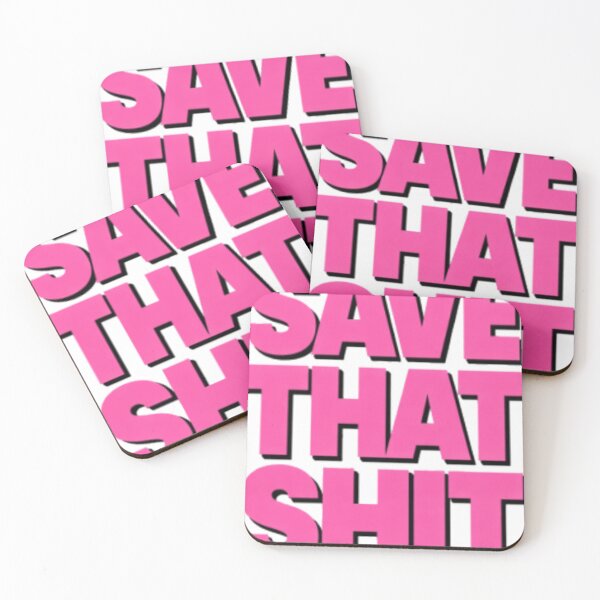 Item preview, Save That Shit Bold Pink Typography Statement T-Shirt designed and sold by ClucasKe12.
