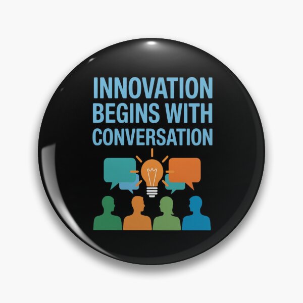 Item preview, Innovation Begins with Conversation Bubble Art designed and sold by genkihikki.